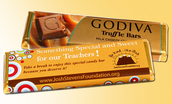customized Godiva chocolate bar