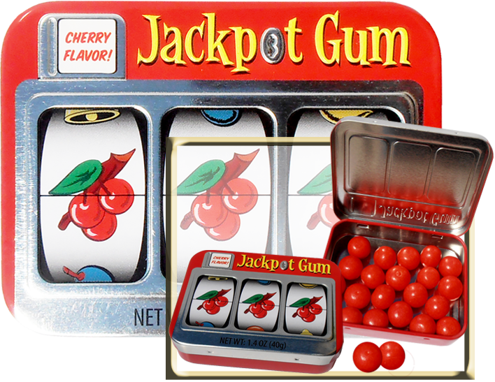 slot machine gum tin