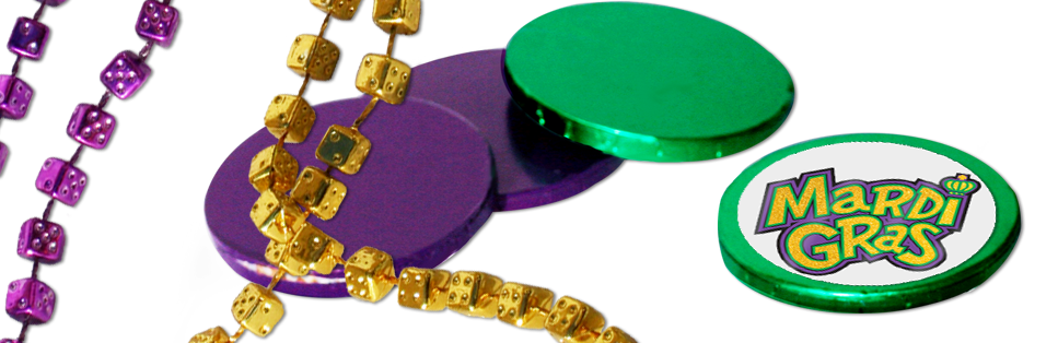 mardi gras chocolate coins