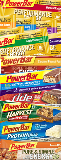 Tasty Variety of Powerbar Products
