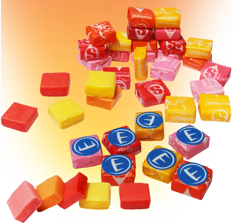 custom wrapped Starburst candies