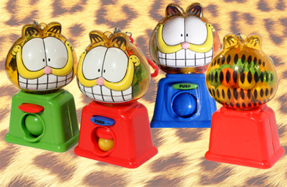 candy-dispensing Garfield toy