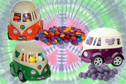 candy-filled VW bus